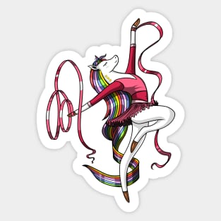 Unicorn Gymnast Sticker